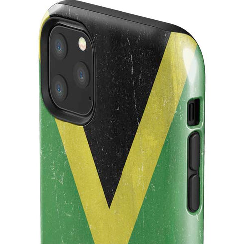 Jamaica Flag Distressed iPhone 11 Pro Max Impact Case